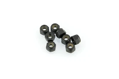HSP Black Steel 2.5mm Nyloc Nuts 8Pcs
