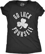 [Crazy Dog T-shirts] Womens Funny St Patricks Day T Shirts for Girls Cute Tees for Saint Patricks Day