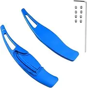 ZAPYVET for Civic, Tourer FK2, for Saloon FB7 CR-V 2013 N-ONE N-WGN Car Steering Wheel Paddle Shift Extension Quick Shifters Sticker Paddle Shifter(Blue)