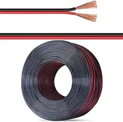 18AWG Red Black Parallel Power Cable (30ft-100ft) - Flex Cable Low Voltage 300V PVC Jacket UL Certificationfor LED Strip Lights Electronics Projects(30ft,14AWG)