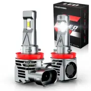 2X H11 H9 H8 LED Headlight Fog Light Bulbs for Mitsubishi Triton MR 2018-2022