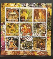 Alphonse Mucha - Czech Painter / Art / Paintings - MNH** AF2