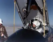 NASA TEST PILOT NEIL ARMSTRONG IN THE X-15 SHIP #1 COCKPIT - 8X10 PHOTO (AA-432)