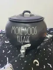 Ceramic Cauldron Halloween Witches Brew Party Beverage Dispenser Rae Dunn NWT