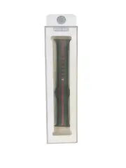 Apple Watch Rubber Removable Watch Band BLACK RED GREEN NEW IN BOX