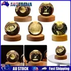AU 3D Crystal Ball Night Light Crystal Ball Lamp Table Lamp Luminous Crystal Bal