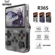 BOYHOM R36S Retro Handheld Video Game Console Linux System 3.5 Inch IPS Screen R