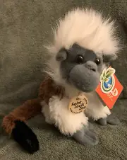 Wild Republic Cotton Top Tamarin Monkey Furry Plush Stuffed St. Louis Zoo