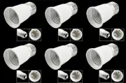 6 X E27 to E27 Base LED Light Lamp Bulb Adapter Converter