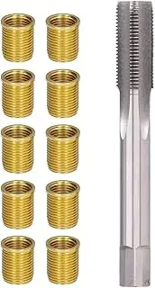 Spark Plug Thread Repair Tools, M12x1.25 Thread Inserts + M14x1.25 Tap Metal Spark Plug Thread Hole Repair Tools