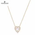 SWAROVSKI 施華洛世奇 SPARKLING DANCE HEART 心型玫瑰金項鏈