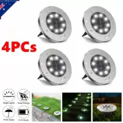 4X Solar Powered LED Buried Inground Light Garden Outdoor Deck Yard Drive Path