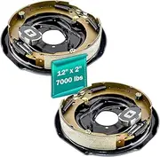 JADODE Electric Trailer Brake Assembly 12" x 2" fits 7000 lbs Axle Trailers,Electric and Hydraulic Brake for One Pair- 23-108-00/23-181-00 Trailer Brakes