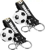 [Healeved] Soccer Keychain Football Keyring Pendant for Bags Purse Charm Decorative Keychain Lightweight Sports Design present for Football Fans