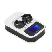 1PCS 3.6V LCD Button Battery Charger US Plug For LIR2016 LIR2025 LIR2032 D