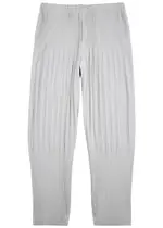 Homme Plissé Issey Miyake Pleated Cropped Trousers - Light Grey - 2 2