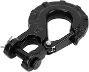 3/8 Inch Clevis Slip Hook | 15 Tonnes Load Capacity | Heavy Duty Clevis Chain Hook | Forged G70 Steel Trailer Chain Hook with Safety Latch (Black)