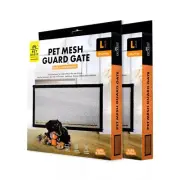 Pet Basic Original Mesh Guard Gate Black