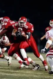 Running back Juan Johnson Utah Utes moves the ball at the Copper B- Old Photo 1