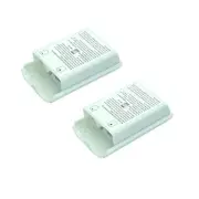 2X White Battery Cover For Microsoft Wireless Controller For Xbox 360 Xbox 360