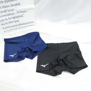 MIZUNO SWIM 男款 BASIC 四角泳褲 N2GB1001- 黑色 藍色【iSport愛運動】