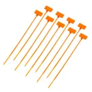 250pcs Marker Cable Zip Ties, 8 Inch Self-Locking Labels Zip Tie Wraps,Orange