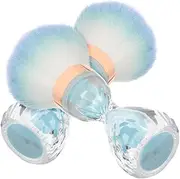 2pcs Beauty Tools Nail Art Brushes Nail Detail Brush Dusting Brush Cosmetics Brush Hand Fingernail Brush Manicure Brush Nail Remover Brush Blush Brush Plastic Sky-blue