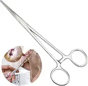 Artery Clamp, Tick Removal, Hemostatic Tweezers in Straight Design for Pets, Tweezers Made of Stainless Steel, Dog, Cat, Pet Scissors, Ear Hair Clip, Fishing Scissors Tool