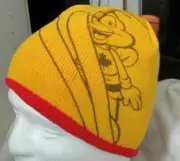 Cheerios Bee REVERSIBLE Canada Maple Leaf Olympic Red Yellow Beanie Hat