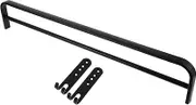 Didiseaon Self Adhesive Towel Rack Double Towel Bar for Bathroom Kitchen Easy Installation Wall Shelf Space Towel Holder with Hooks for Towel Organization Storage