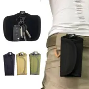 Tactical Key Pouch Waist Bag Belt Pouch Canvas Key Protective Cover Belt Key Bag