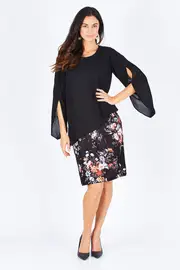 Overlay Petal Dress--COR-IOD23137