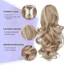 16Inches Long Wavy Claws Ponytail Extension Drawstring Ponytail