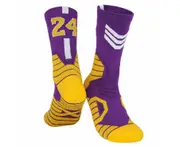 Kids Los Angeles Lakers Kobe Bryant Basketball Socks - Purple