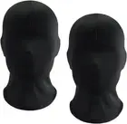 2 PCS Halloween Black Full Face Mask Full Face Cover Spandex Mask Full Head Cove