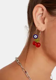 Crimson All Good Things Cherry Earrings