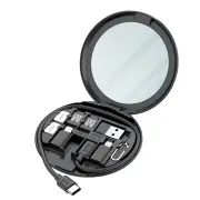 Budi DC519 11-In-1 Type-C 65W USB Multifunctional Storage Case Data Cable with Charging / Transmitting / Bracket / Card