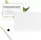 39 * 60CM Stone Bath Mat, Natural Diatomaceous Quick Drying Mat, Non-Slip Super