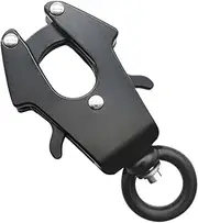 Dog Leash Clasp | Frog Clip Swivel Dog Leash Safety Clasp | Degree Swivel Clip Heavy Duty Quick Release | Heavy Duty Metal Zinc Alloy Hardware Quick Release Locking for Training, Walking, Hiking