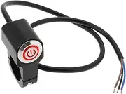 The Lord of the Tools Motorcycle Self Resetting Handlebar Switch 12V 10A CNC Turn Signal Switch for Motorcycle Scooter (Red Light)