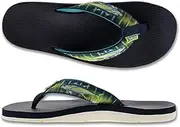 [Scott Hawaii] Men's Kaiko Sandal, Nylon & Rubber Flip Flop with Arch Support and Heel Cup