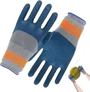 Gupcaqosjw Gardening Gloves for Women, Yard Working Garden Gloves, Puncture-Resistant Rubber Tools, Thorn-Proof Waterproof Accessories for Weeding, Digging, Raking, Pruning
