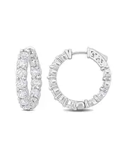 Diamond Select Cuts 14K 2.64 ct. tw. Diamond Clip-On Hoops NoSize NoColor