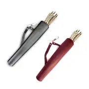RECURVE/LONGBOW LEATHER ARROW WAIST/SIDE/BELT/HIP ARROW QUIVER BAG