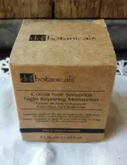 $147 Dr. Botanicals 50 ml Cocoa Noir Sensuous Night Repairing Moisturizer - NEW