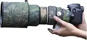 CHASING BIRDS Camouflage Waterproof Lens Coat for Canon EF 300mm F2.8 L Rainproof Lens Protective Cover (Green Leaf Camouflage, with Extender EF 1.4X II)