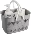 Portable Shower Caddy Tote, Plastic Storage Caddy Basket with Handle for College