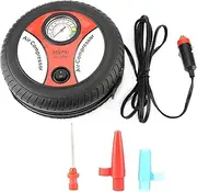 Portable 12V Visual Tire Pressure Gauge Air Compressor Pump for Car Motorcycle Bike Tyre Inflator