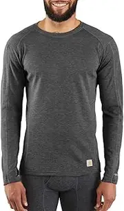 [CARHARTT] Men's Size Force Heavyweight Polyester-Wool Base Layer Long Sleeve Shirt