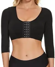 [Optlove] Arm Slimming Shaper Tops For Women Compression Tank Top Post Surgery Shapewear Front Closure Sleeves Bra